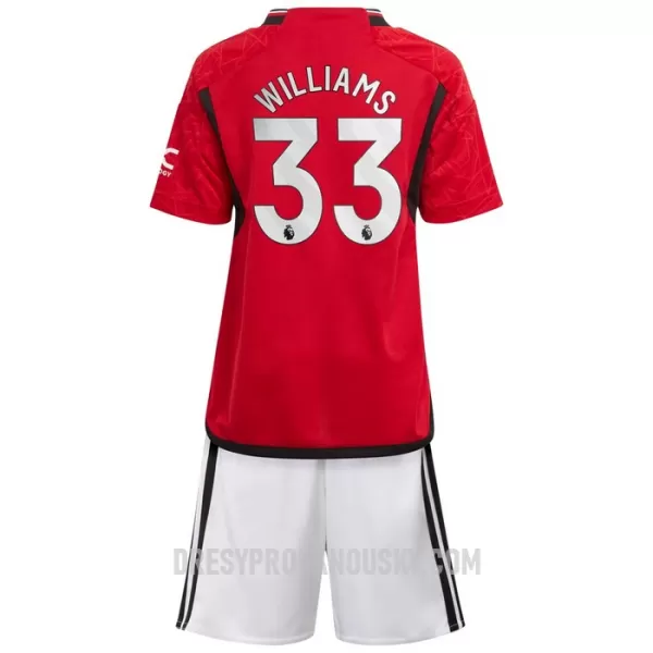 Levné Dětský Fotbalový Dres Manchester United Williams 33 Domácí 2023-24