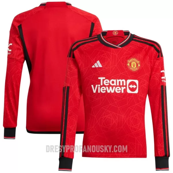 Levné Mužský Fotbalový Dres Manchester United Domácí 2023-24 Dlouhý Rukáv