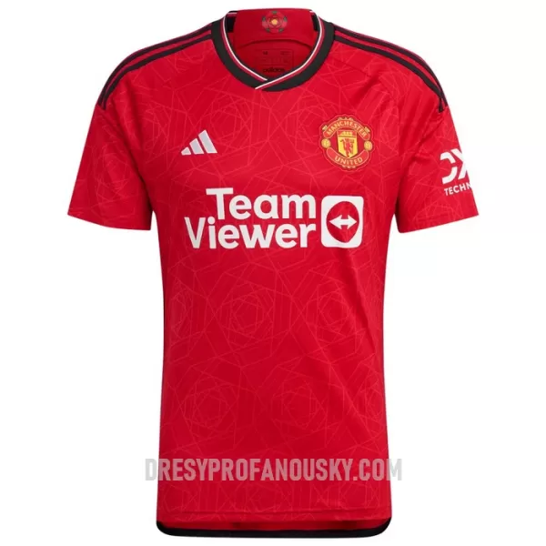 Levné Mužský Fotbalový Dres Manchester United Van De Beek 34 Domácí 2023-24