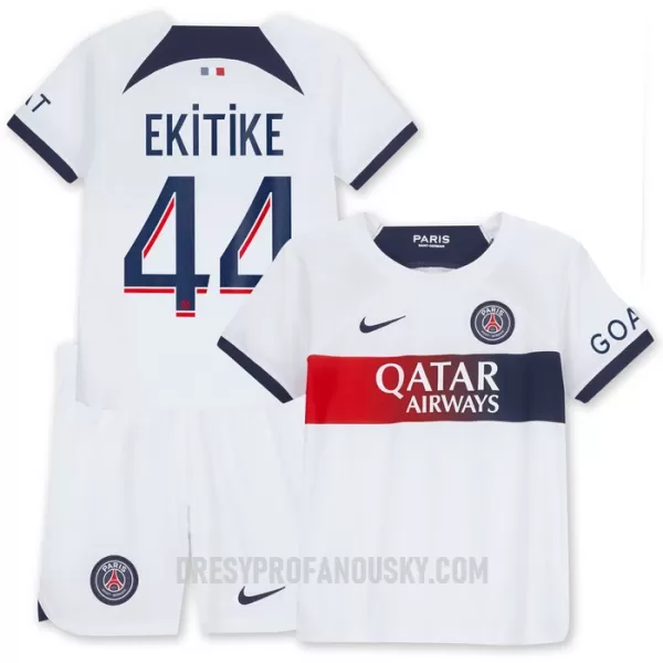 Levné Dětský Fotbalový Dres Paris Saint-Germain Ekitike 44 Venkovní 2023-24