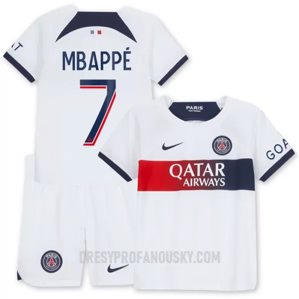 Levné Dětský Fotbalový Dres Paris Saint-Germain Mbappé 7 Venkovní 2023-24