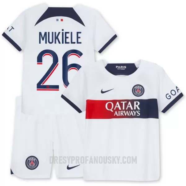 Levné Dětský Fotbalový Dres Paris Saint-Germain Mukiele 26 Venkovní 2023-24