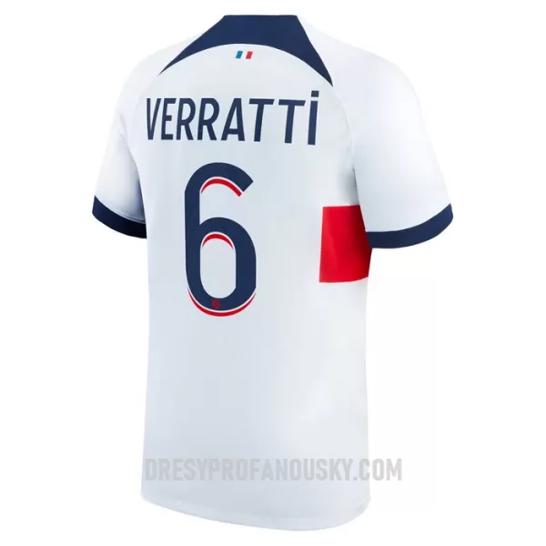 Levné Mužský Fotbalový Dres Paris Saint-Germain Verratti 6 Venkovní 2023-24