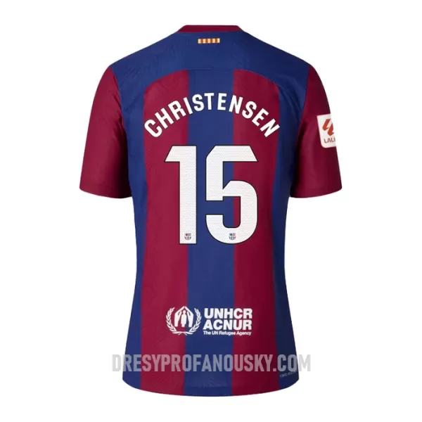 Levné Dětský Fotbalový Dres FC Barcelona Christensen 15 Domácí 2023-24