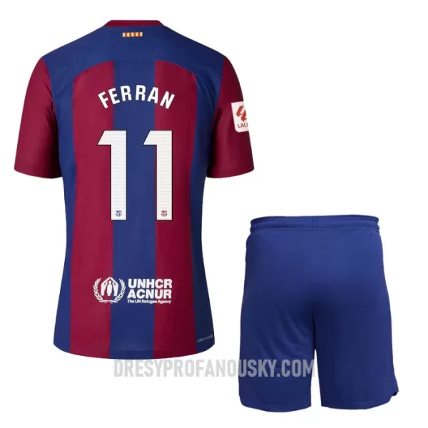 Levné Dětský Fotbalový Dres FC Barcelona Ferran 11 Domácí 2023-24