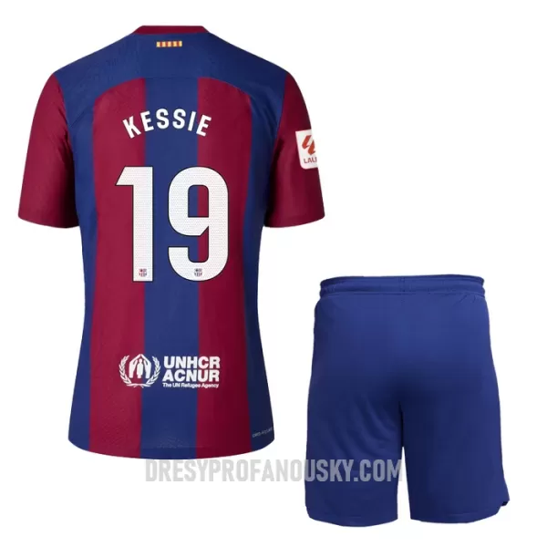 Levné Dětský Fotbalový Dres FC Barcelona Kessie 19 Domácí 2023-24