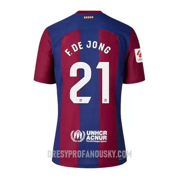 Levné Mužský Fotbalový Dres FC Barcelona Frenkie de Jong 21 Domácí 2023-24