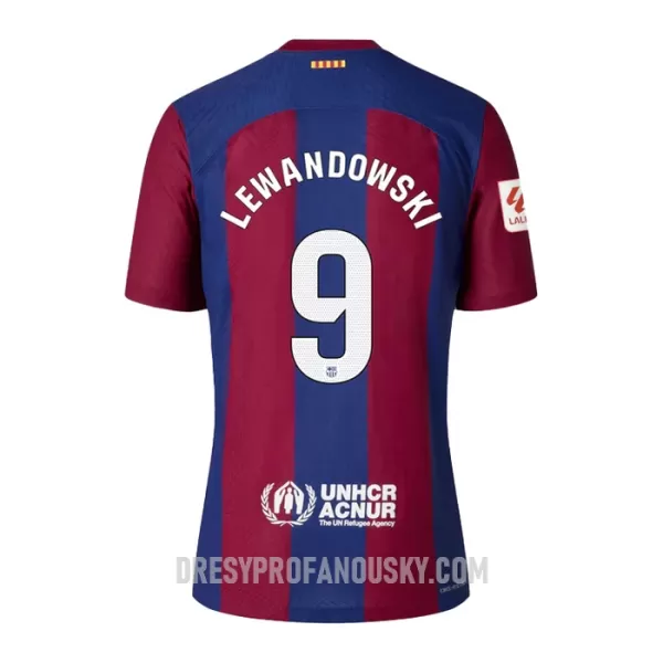 Levné Mužský Fotbalový Dres FC Barcelona Lewandowski 9 Domácí 2023-24