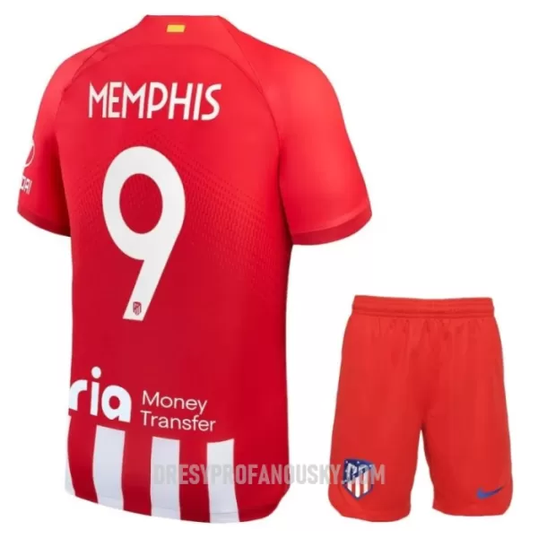 Levné Dětský Fotbalový Dres Atlético Madrid Memphis 9 Domácí 2023-24