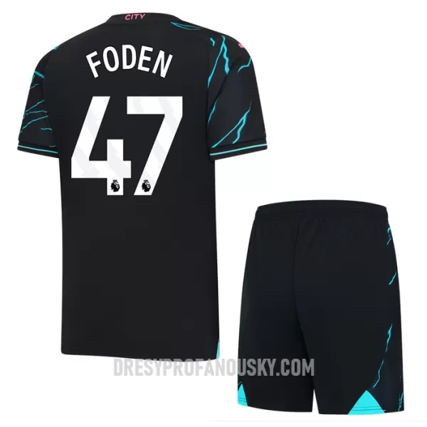 Levné Dětský Fotbalový Dres Manchester City Foden 47 Alternativní 2023-24