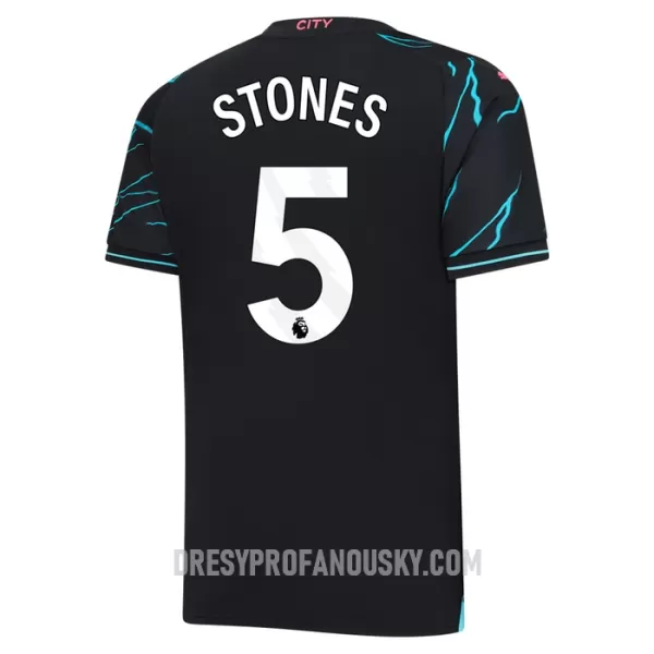 Levné Dětský Fotbalový Dres Manchester City Stones 5 Alternativní 2023-24