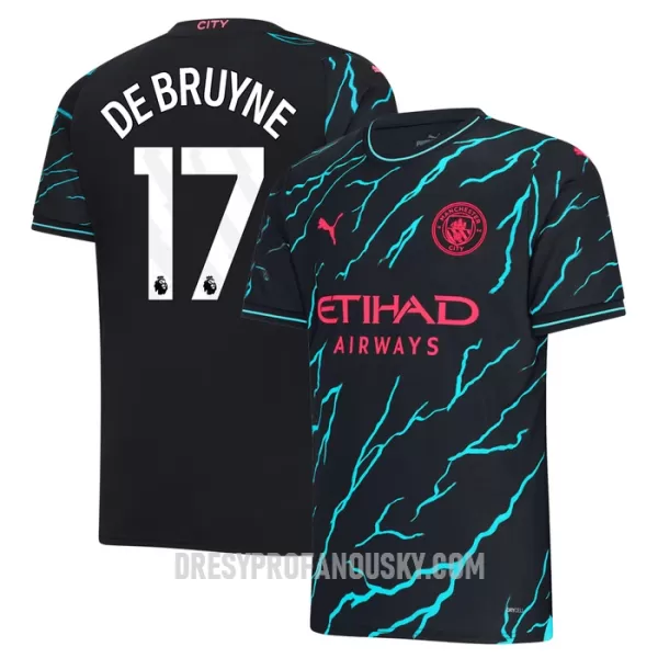 Levné Mužský Fotbalový Dres Manchester City De Bruyne 17 Alternativní 2023-24