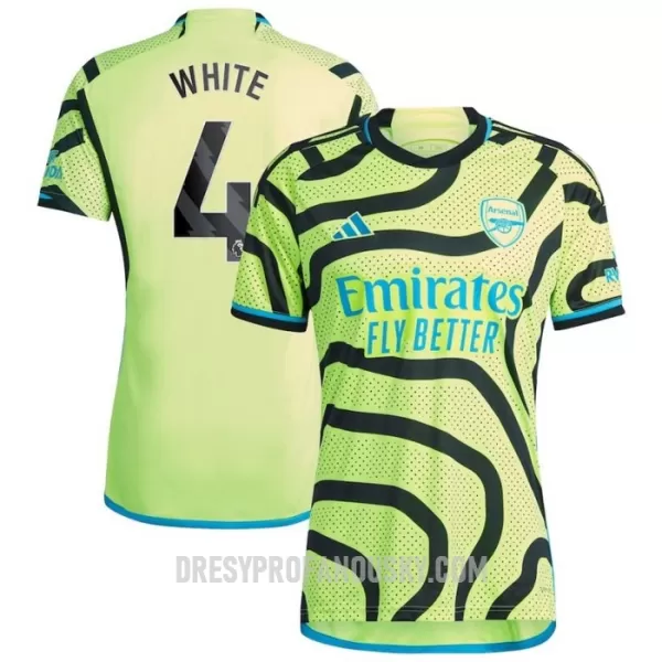 Levné Mužský Fotbalový Dres Arsenal White 4 Venkovní 2023-24