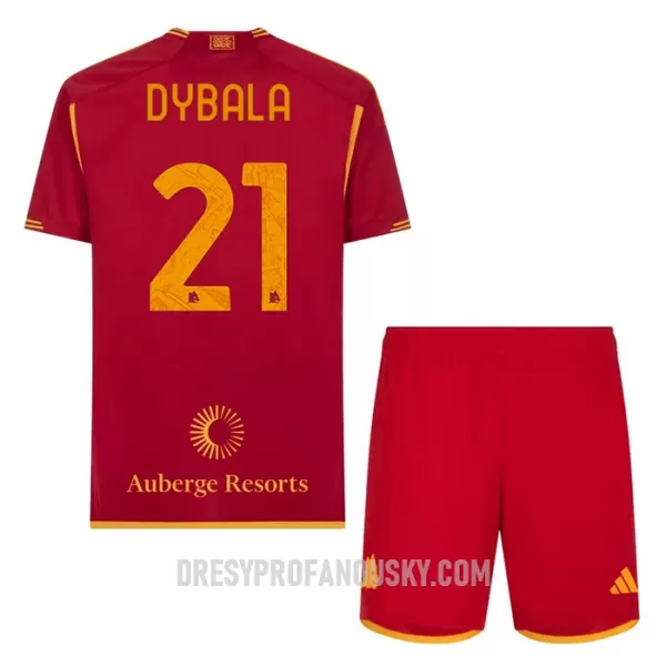 Levné Dětský Fotbalový Dres AS Řím Dybala 21 Domácí 2023-24