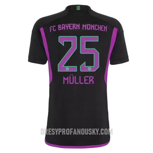 Levné Dětský Fotbalový Dres FC Bayern Mnichov Muller 25 Venkovní 2023-24