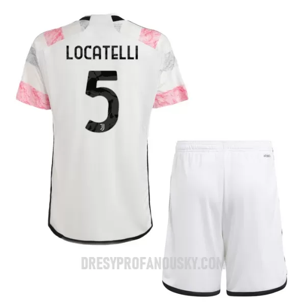 Levné Dětský Fotbalový Dres Juventus Locatelli 5 Venkovní 2023-24