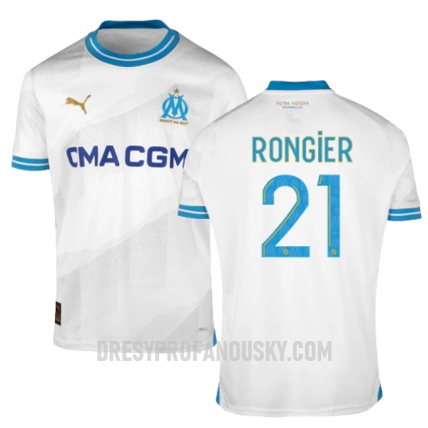 Levné Mužský Fotbalový Dres Olympique de Marseille RONGIER 21 Domácí 2023-24