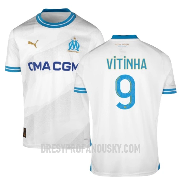 Levné Mužský Fotbalový Dres Olympique de Marseille VITINHA 9 Domácí 2023-24