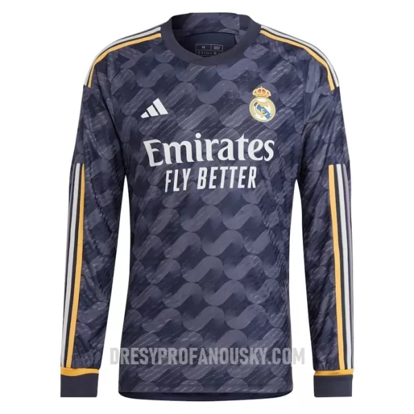 Levné Mužský Fotbalový Dres Real Madrid Venkovní 2023-24 Dlouhý Rukáv