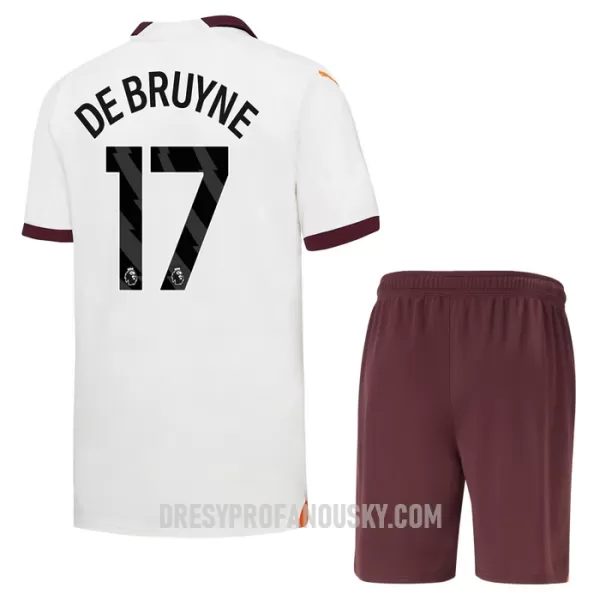 Levné Dětský Fotbalový Dres Manchester City Kevin De Bruyne 17 Venkovní 2023-24