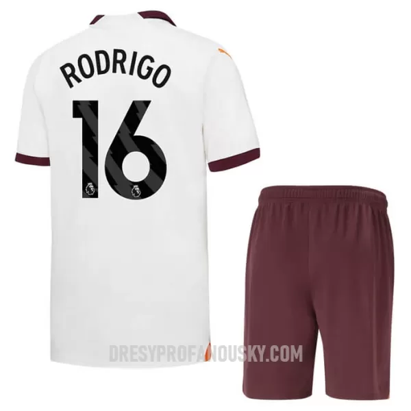 Levné Dětský Fotbalový Dres Manchester City Rodrigo 16 Venkovní 2023-24