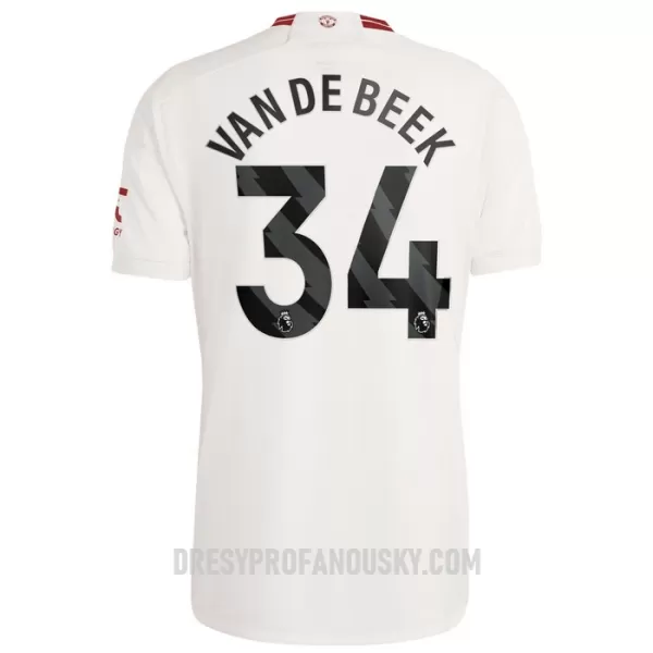 Levné Mužský Fotbalový Dres Manchester United Van De Beek 34 Alternativní 2023-24