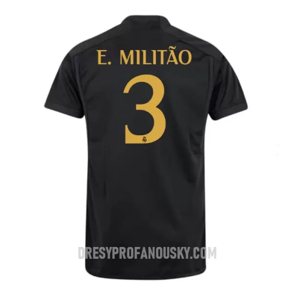 Levné Mužský Fotbalový Dres Real Madrid E. Militao 3 Alternativní 2023-24