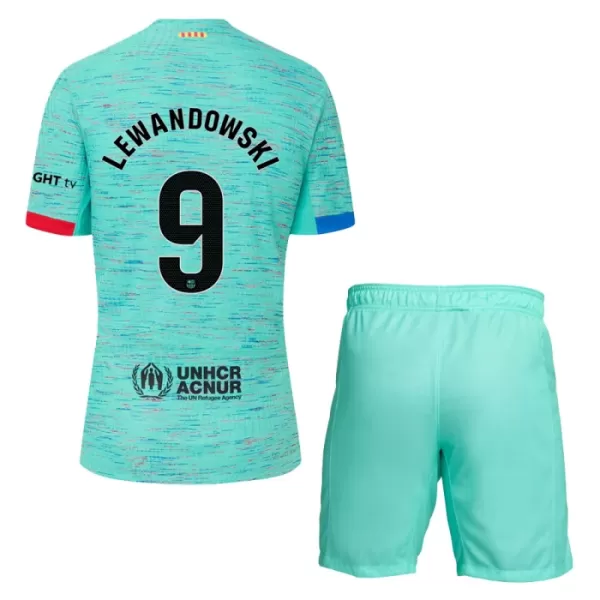 Levné Dětský Fotbalový Dres FC Barcelona Lewandowski 9 Alternativní 2023-24