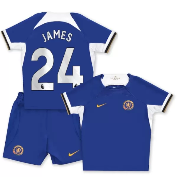 Levné Dětský Fotbalový Dres Chelsea James 24 Domácí 2023-24