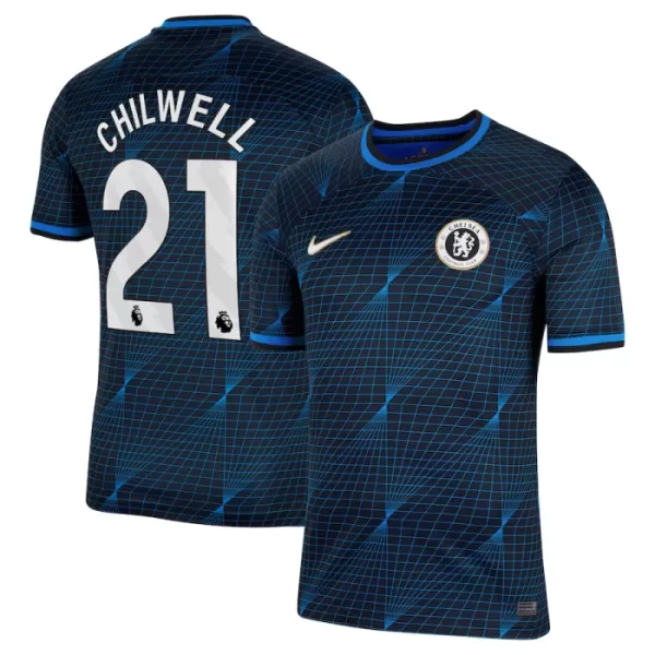 Levné Mužský Fotbalový Dres Chelsea Chilwell 21 Venkovní 2023-24