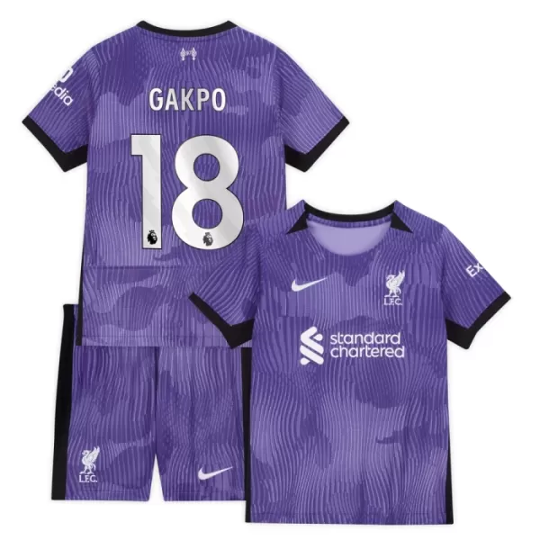 Levné Dětský Fotbalový Dres Liverpool Gakpo 18 Alternativní 2023-24