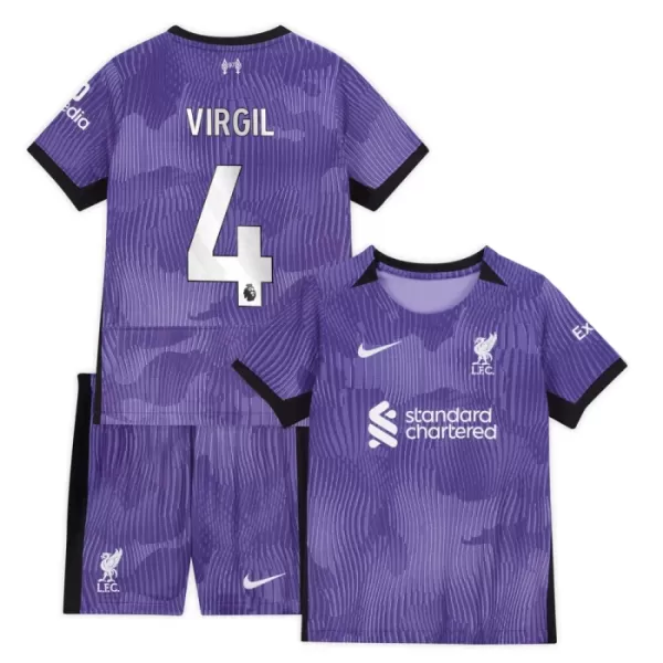 Levné Dětský Fotbalový Dres Liverpool Virgil 4 Alternativní 2023-24