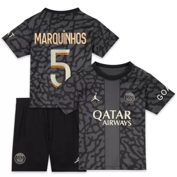 Levné Dětský Fotbalový Dres Paris Saint-Germain Marquinhos 5 Alternativní 2023-24