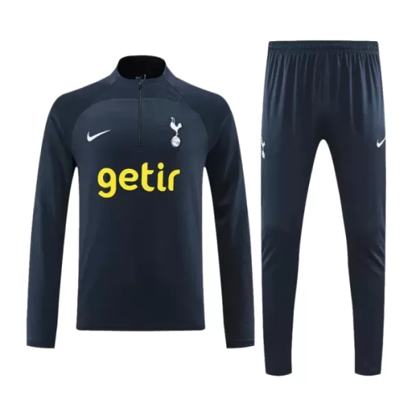 Levné Mužský Tottenham Hotspur Kit Navy Version Tréninkové teplákové soupravy Čtvrt-Zip 2023-24