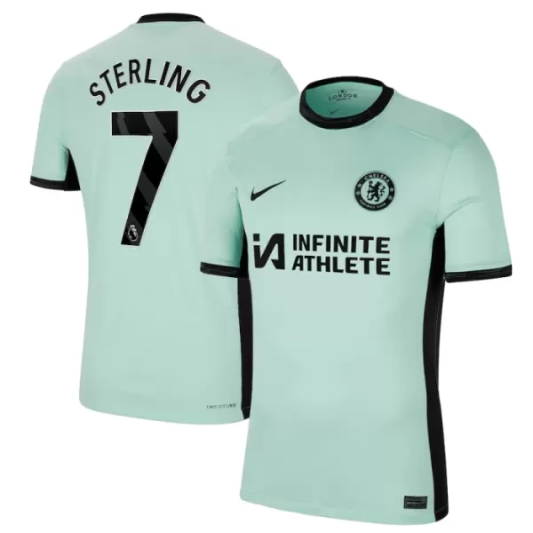 Levné Mužský Fotbalový Dres Chelsea Sterling 7 Alternativní 2023-24