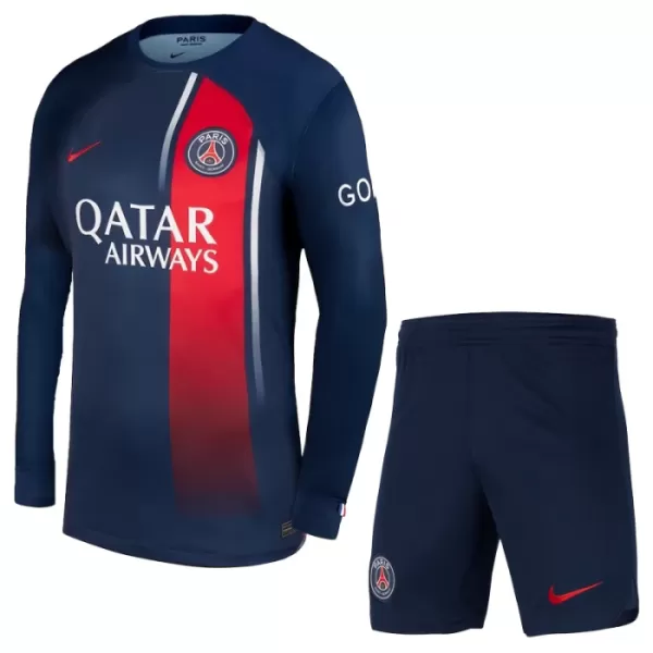 Levné Dětský Fotbalový Dres Paris Saint-Germain Domácí 2023-24 Dlouhý Rukáv