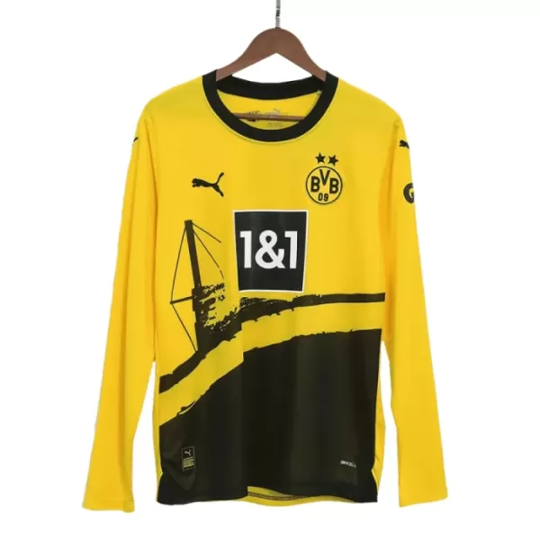 Levné Mužský Fotbalový Dres Borussia Dortmund Domácí 2023-24 Dlouhý Rukáv