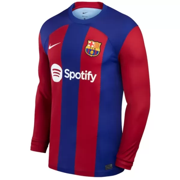 Levné Mužský Fotbalový Dres FC Barcelona Gavi 6 Domácí 2023-24 Dlouhý Rukáv