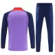 Levné Dětský Liverpool Kit Purple Version Tréninkové teplákové soupravy Čtvrt-Zip 2023-24