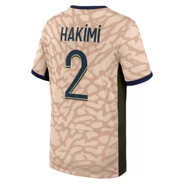 Levné Dětský Fotbalový Dres Paris Saint-Germain Hakimi 2 Čtvrtý Jordan 2023-24