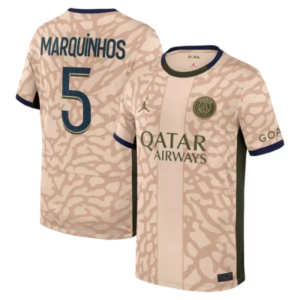 Levné Mužský Fotbalový Dres Paris Saint-Germain Lucas Marquinhos 5 Čtvrtý Jordan 2023-24