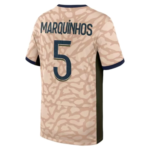 Levné Mužský Fotbalový Dres Paris Saint-Germain Lucas Marquinhos 5 Čtvrtý Jordan 2023-24