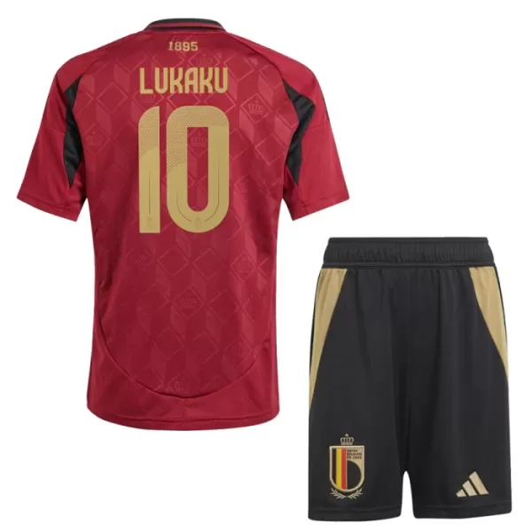 Levné Dětský Fotbalový Dres Belgie Lukaku 10 Domácí ME 2024