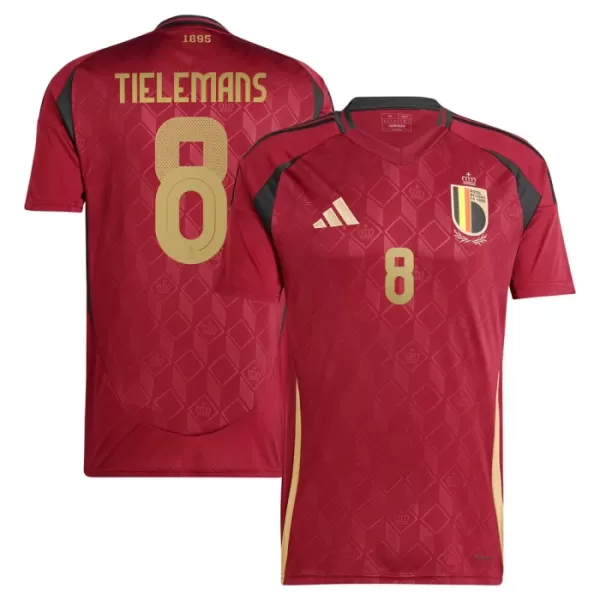 Levné Mužský Fotbalový Dres Belgie Tielemans 8 Domácí ME 2024