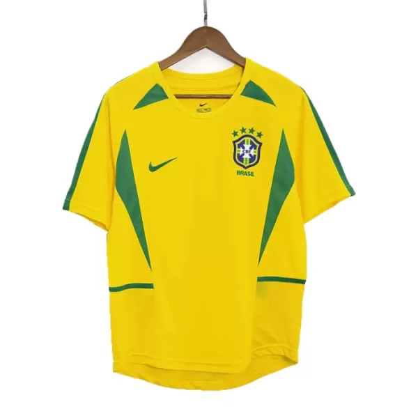 Levné Mužský Fotbalový Dres Brazílie 2002-2003 Domácí Retro