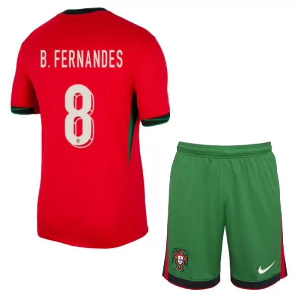 Levné Dětský Fotbalový Dres Portugalsko Bruno Fernandes 8 Domácí ME 2024