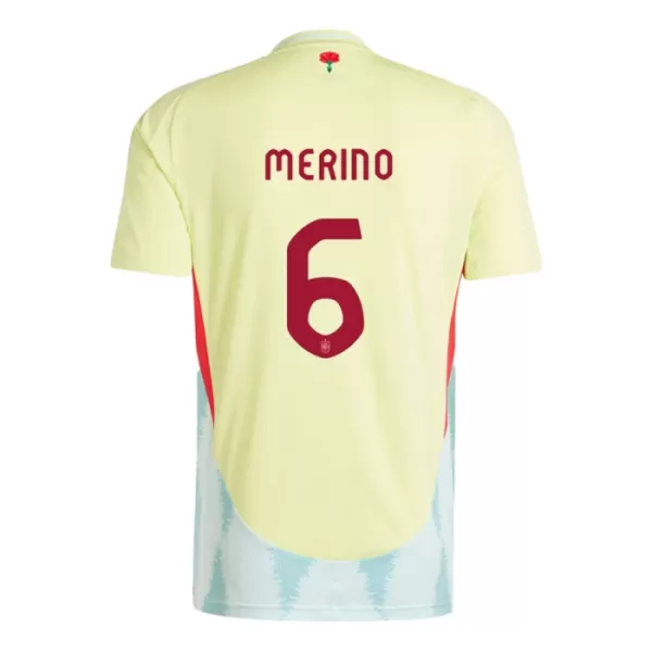 Levné Mužský Fotbalový Dres Španělsko Mikel Merino 6 Venkovní ME 2024