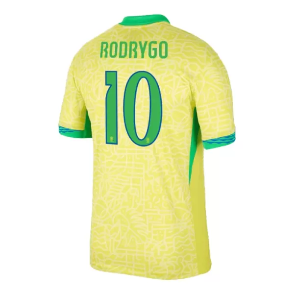 Levné Mužský Fotbalový Dres Brazílie Rodrygo 10 Domácí 2024