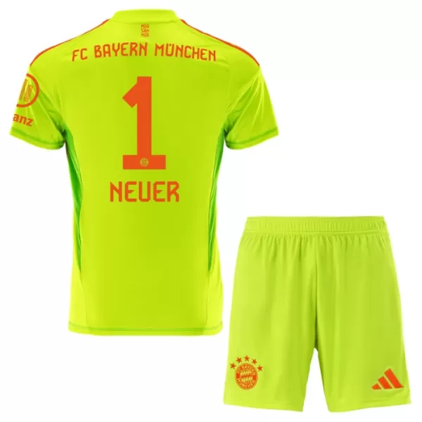 Levné Dětský Fotbalový Dres FC Bayern Mnichov Manuel Neuer 1 Brankářské Domácí 2024-25