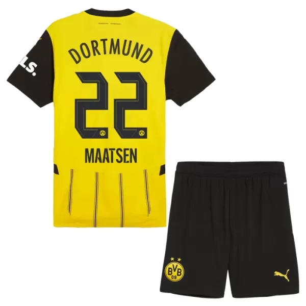 Levné Dětský Fotbalový Dres Borussia Dortmund Maatsen 22 Domácí 2024-25